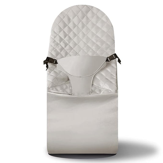 Fabric Seat for Bouncer - for BabyBjorn Replacement Cover Compatible with BabyBjörn Bouncer Bliss, Soft Breathable Machine Washable (Beige, Only Seat Cover)