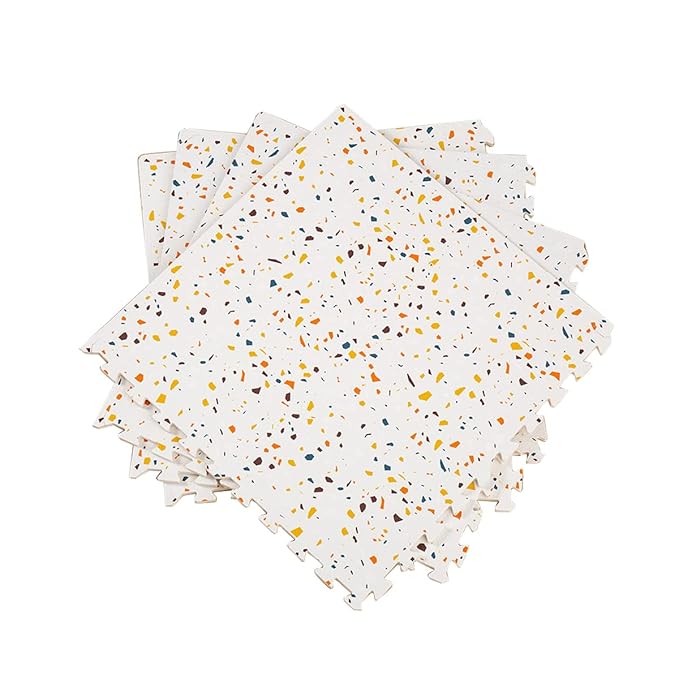 Terrazzo Playmat, Non-Toxic, Large, Puzzle Playmat (Multi), 180 Centimeters x 120 Centimeters