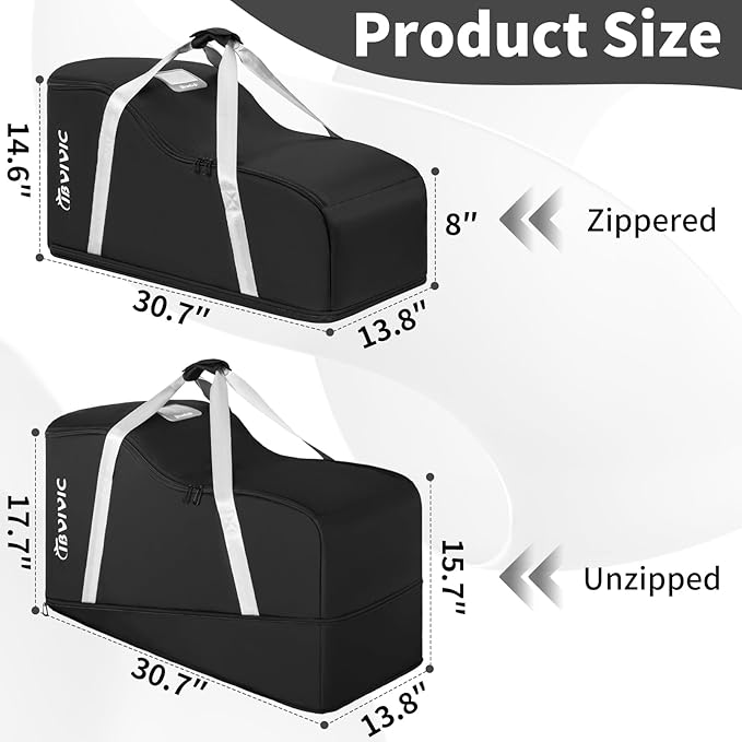 IBVIVIC Car Seat Travel Bag Compatible with UPPAbaby Aria and Mesa, Infant Car Seat Travel Bag Car Seat Cover for Travel (Black)