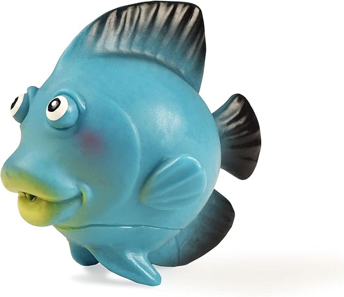 BOHS Rubber Squirting Fish - Cute Floating Cartoon Soft - Baby Bath Play Water Marine Animals Toys - 6 Count