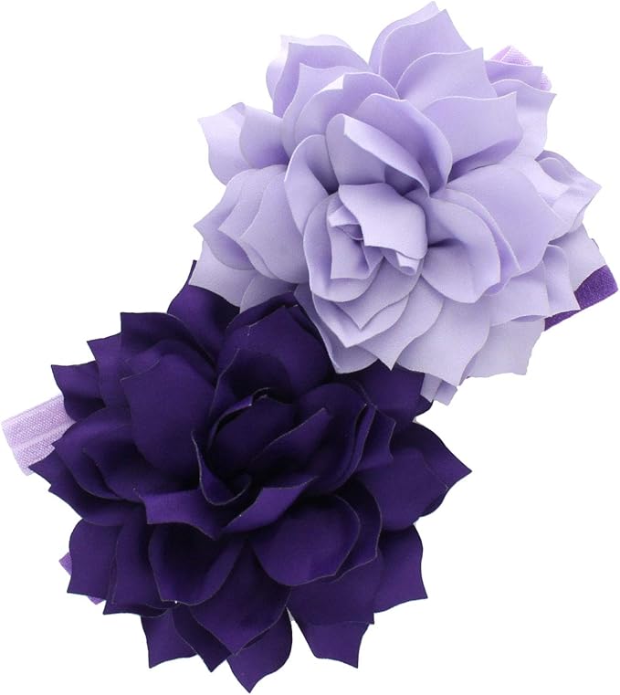 My Lello Petal Flower Headbands Baby - Girls - Toddler Stretchy Elastic Pair