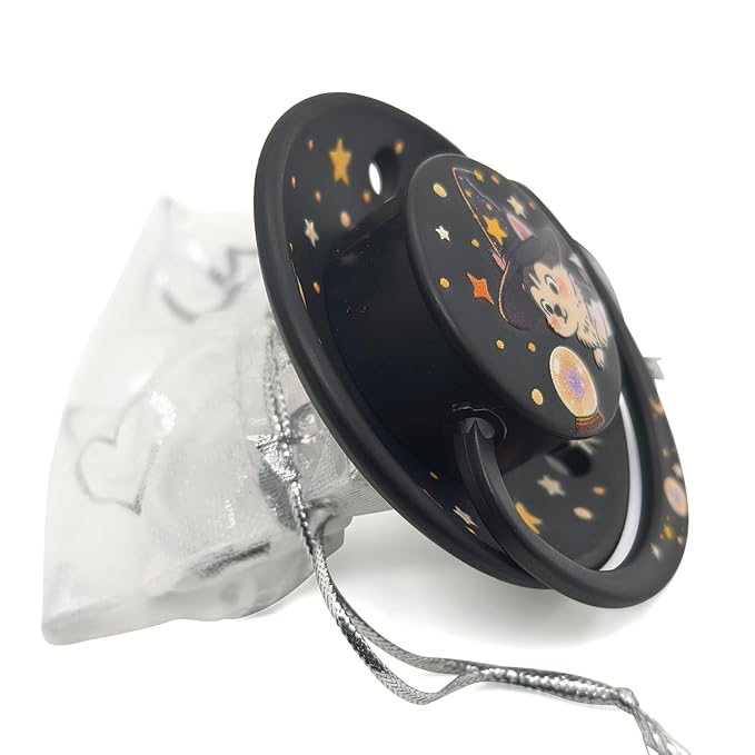 Cute Adult Size Pacifier: Big Shield Paci for Anxiety with Paci Clips - Soft Silicone Large Nipple for Sleep