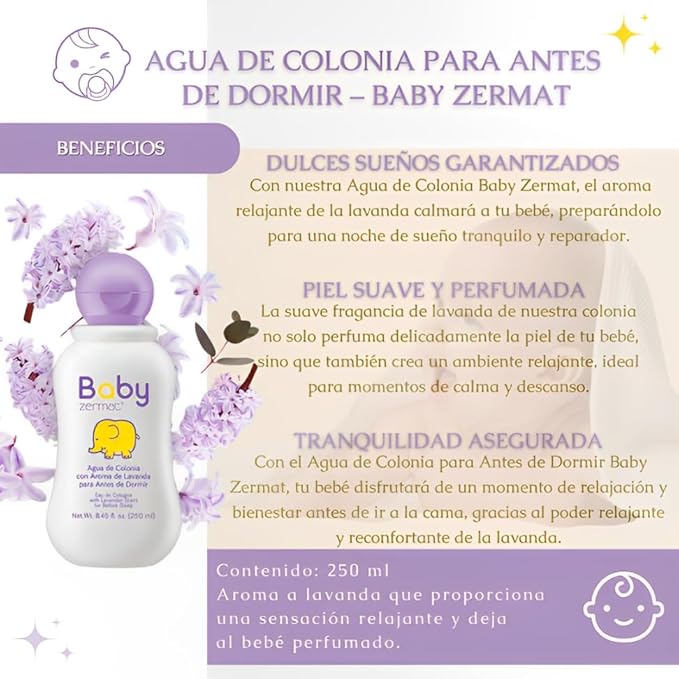 Zermat Baby Body Lotion With Lavender Aroma 8.45 Fl.Oz by Zermat