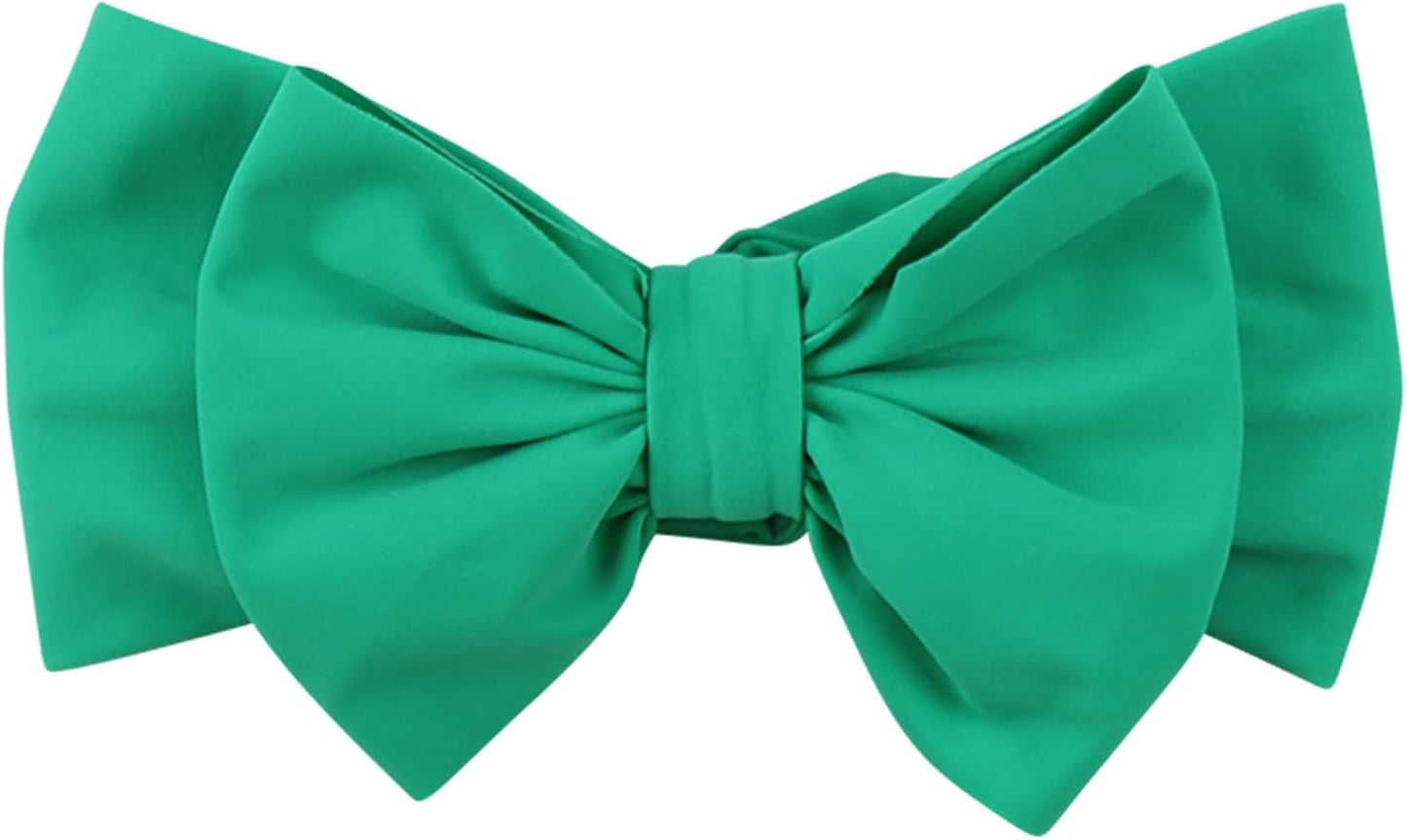 RuffleButts® Girls Swim Bow Headband