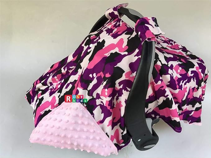 Rosy Kids Infant Carseat Canopy Cover 1pc Wind Proof Baby Car Seat Cover, Sunshade Cover, Boys and Girls, Fits Any Baby Car Seat, Color07NR02