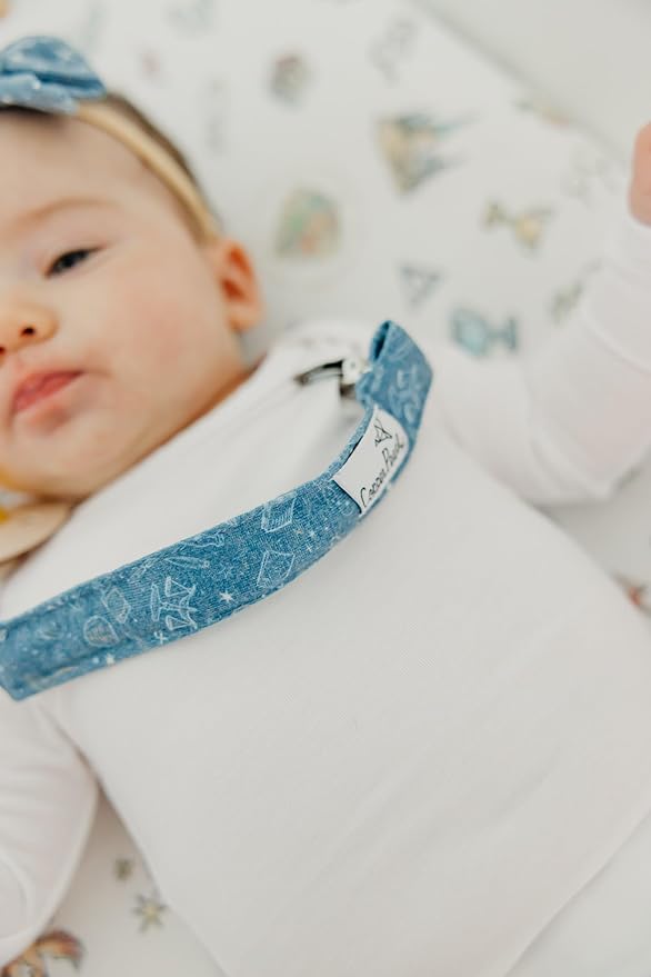Copper Pearl Pacifier Clip 3-Pack: Premium Knit Binky Clips for Baby Girls and Boys - Stylish Stainless Steel Pacifier Holder Clip - Baby Pacifier Clips for No More Floor Drops - Wizarding World™