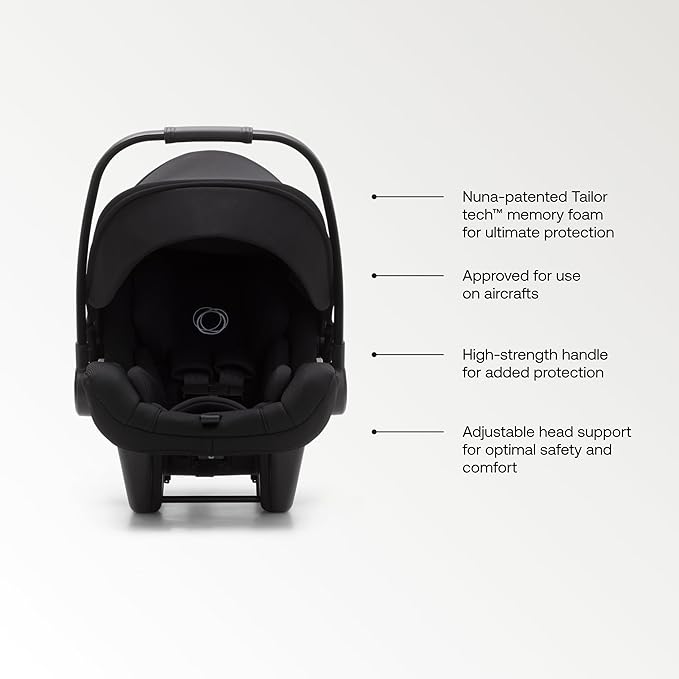 Bugaboo Turtle Air Shield by Nuna car seat + Recline Base