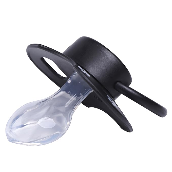 LittleForBig Bigshield Generation-II Big Sized Pacifier Printed Set - Black Kitty and White Puppy