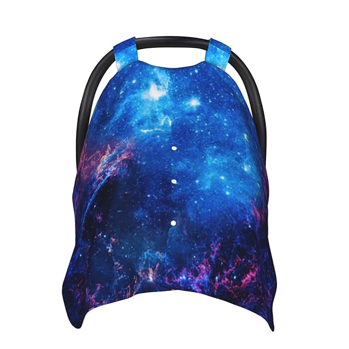 Galaxy Baby Car Seat Canopy Cover 39x27.5 Inches Multi Use Nursing Cover for Newborn Car Seat Canopy Mom Nursing Breastfeeding Covers Newborn Shower Gifts