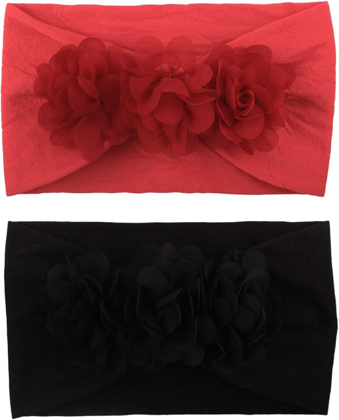 WZT Stretchy Knot Nylon Baby Headbands For Newborn Baby Girls Infant Toddlers Kids Bows Child Hair Accessories