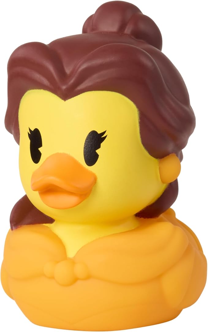 Just Play Character Rubber Ducks - Belle, Bath Toy 3 inch
