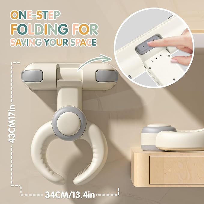 Baby Bath Stand-Baby Shower Stand Duck with Strong Suction Cups. Foldable Adjustable Bath Support for Infants Toddlers 8-36 Months, Babies Shower Gifts Soporte para Bañera de Bebé Toddler Bath Helper