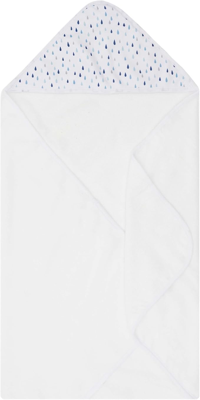 Hooded Baby Towels 3-Pack – Soft Baby Bath Towels with Hood for Newborns & Toddlers, Baby Hooded Towel Set, 30" x 26" (Whales)