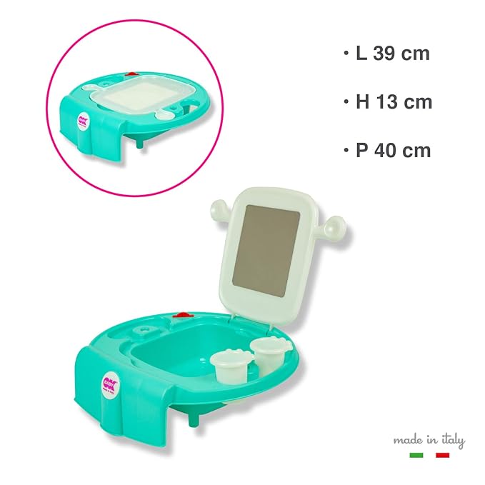 OKBABY Space Children's Wash Basin Helps Your Child Experience Hygiene with Fun - Dimensions 39 x 13 x 40 cm - Grey