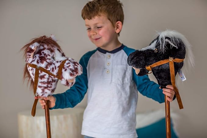 Mary Meyer Hobby Horse Toy Easy Ride 'Um Stick Horses with Galloping and Neighing Sounds, 33-Inches Tall, Appaloosa