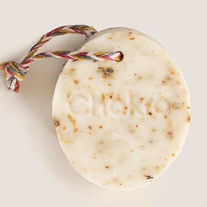 Chakra Natural Tea Tree & Rose Petal Oval Soap 200g