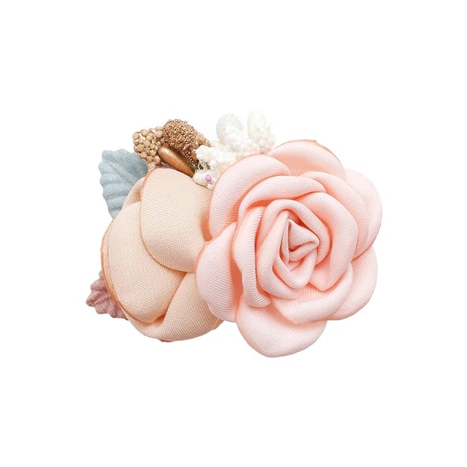 Flower Hair Clips Set-Cherrboll 3pcs Floral Hair Bow Accessories for Baby Girl Toddles Teen Gifts