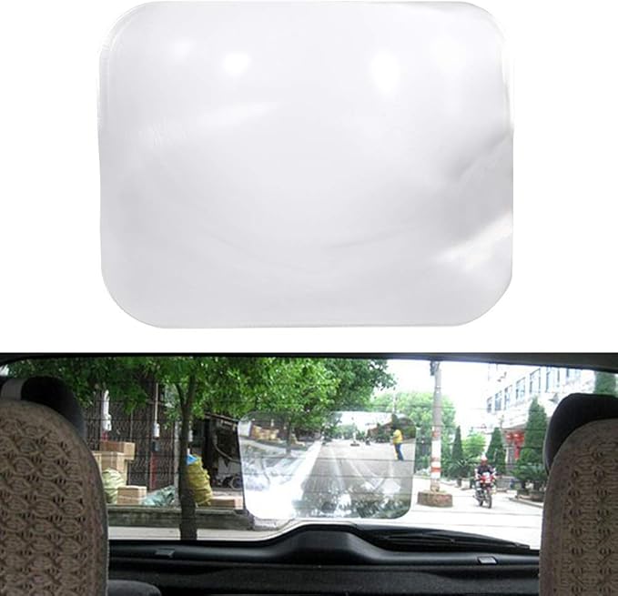 Rv Rear Window Magnifier Auto Wide Angle Lens 7.87 10.04 Inch Car Vehicle Reversing Parking Rear Window Lens Sticker Transparent Automobile Wide Angle Rear Lens For Car Window