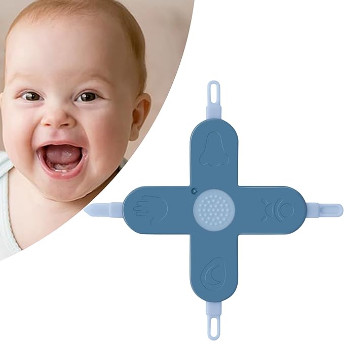 Baby 4-in-1 Nose,Nail and Ear Cleaner,Nail,Nose and Ear Gadget,Safe Ear Wax Removal Tool and Baby Nose Cleaner Nail Cleaner for Baby (Blue)