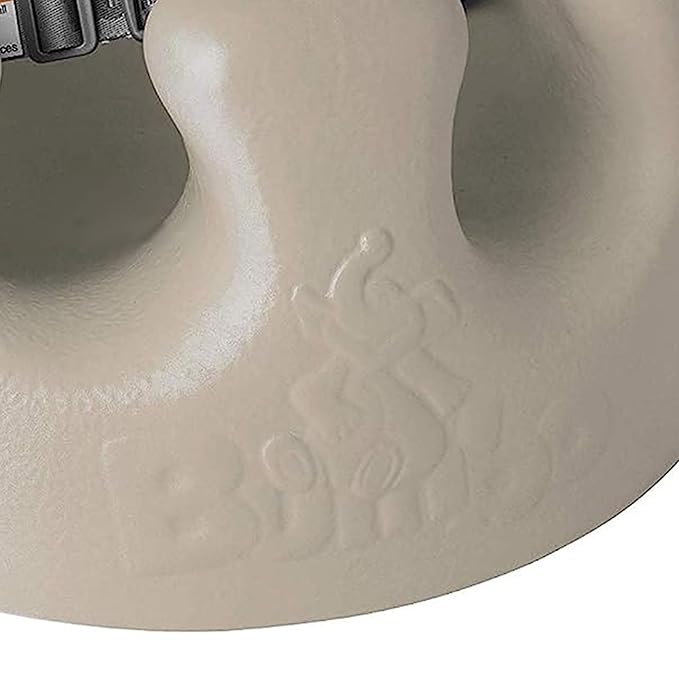 Bumbo Infant Floor Seat Baby Sit Up Chair and Sitting Support for 3 to 12 Months Old with 3 Point Adjustable Safety Strap, 3 Pack, Taupe