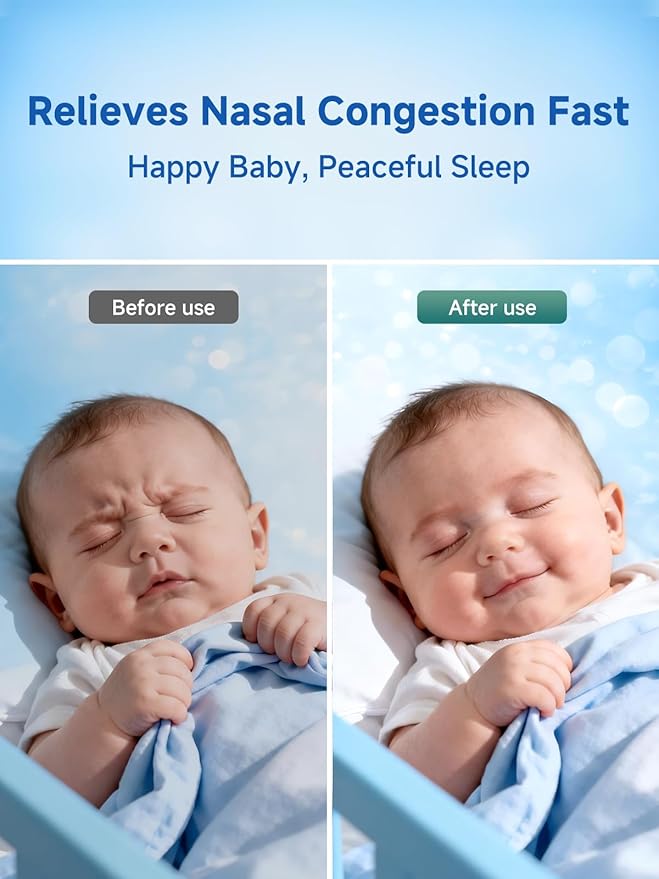 Nasal Aspirator Replacement Tips for Grownsy, Soft Silicone Baby Nose Suction Parts, BPA-Free Replacement Accessories for Electric Nasal Aspirator