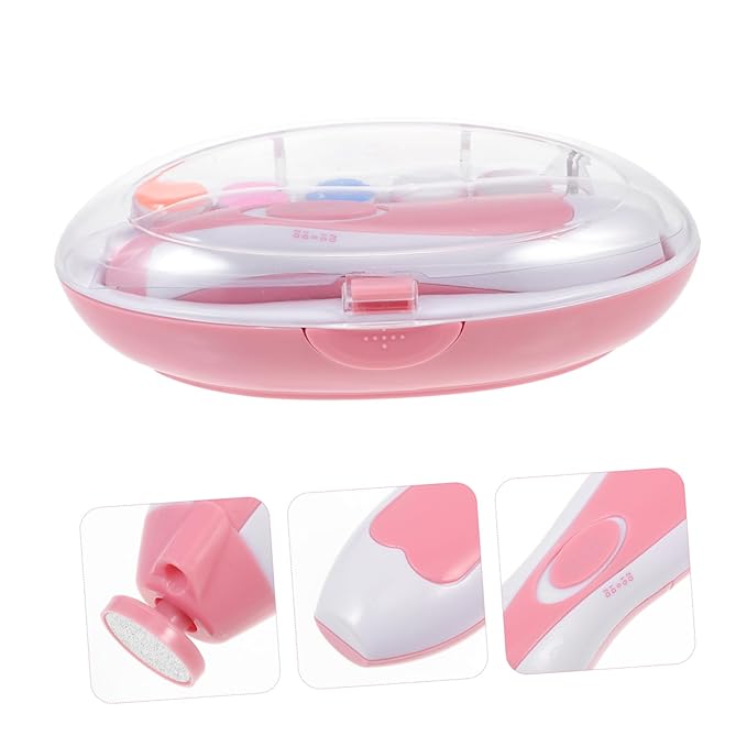 1set Electric Nail File for Boys and Girls Lightweight Ergonomic Manicure Tool Electric Nail Trimmer for and Portable