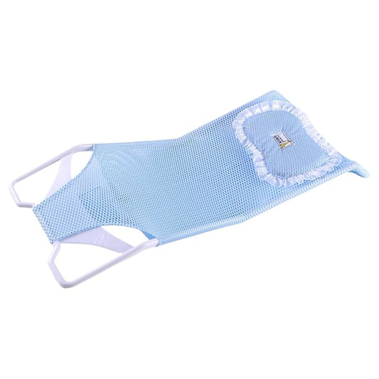 Bathroom Shower Support Seat Pad 58x28x4.2 Cm Baby Bath Support Net PP and Mesh Adjustable Antiskid Bathing Net Cushion Comfortable Soft Cushion for 0-6 Months Old Toddler Girls