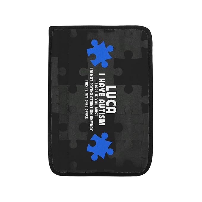 I Have Autism Seat Belt Cover Personalized Special Need Autistic Car Seat Belt Covers for Kid Children Autsim Awareness Medical Alert Seat Belt Cover Custom Name 29