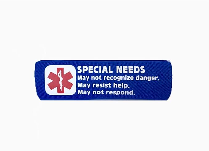 Special Needs Medical Alert Seat Belt Infant Toddler Seat Harness Cover Backpack Strap Cover (Royal Blue)