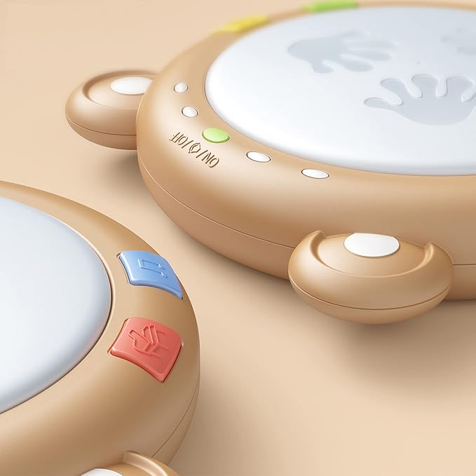 TUMAMA Baby Musical Toy, Electronic Drum Instruments with Light and Sound, Early Educational Development Songs Gift for Infants, Toddlers, Boys, Girls