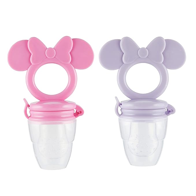 Disney Mickey and Minnie Teether with Fruit Feeder - Safe and Durable Design for Soothing Your Baby's Teething Pains