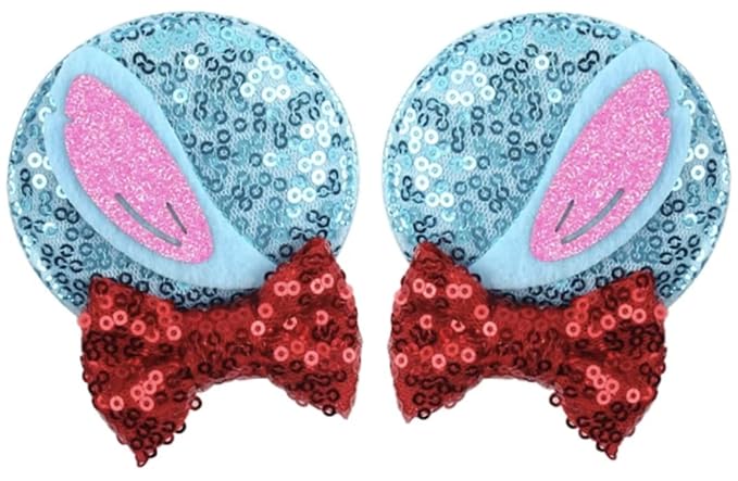 CLGIFT Minnie Ears Baby/Toddler Headband with Lilo Hair Clip