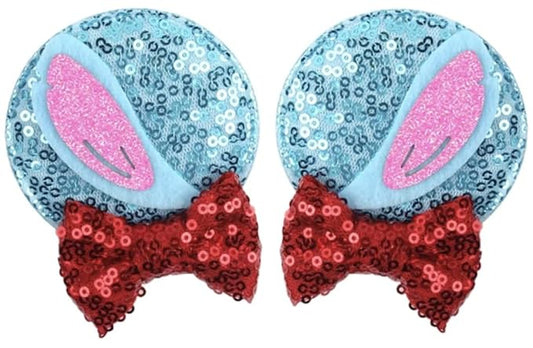 CLGIFT Minnie Ears Baby/Toddler Headband with Lilo Hair Clip