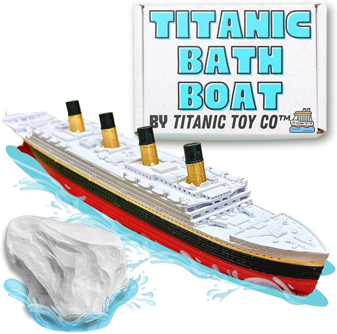 Titanic Bath Boat and Pool Toy by TitanicToyCo, RMS Titanic Toys for Kids, Historically Accurate Titanic Toy, Titanic Ship, Titanic Cake Topper, Titanic Figurine
