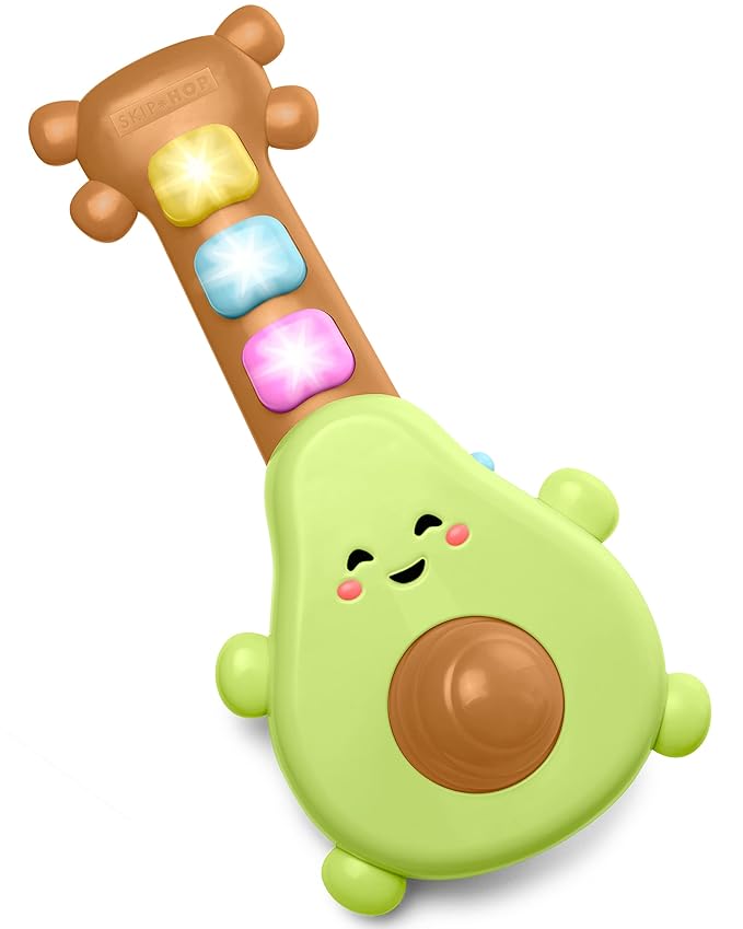 Skip Hop Baby Guitar, Farmstand Grow & Play, Rock-A-Mole and Musical Fruit Band Set