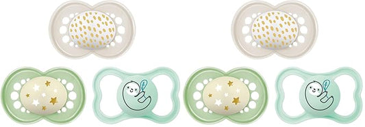 MAM Variety Pack Baby Pacifier, Includes 3 Types of Pacifiers, Nipple Shape Helps Promote Healthy Oral Development, 6 Pack, 6-16 Months, Unisex