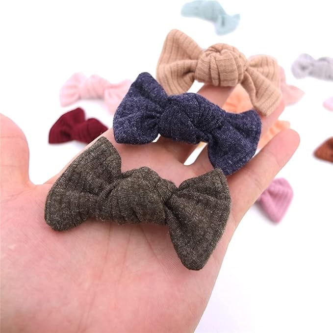 Sugarmelon Mommy and Me Headband Set Mother Baby Matching Turban Headband for Toddler Baby Girls Women Scrunchies Hair Bow Hairbands (Navy and Olive)