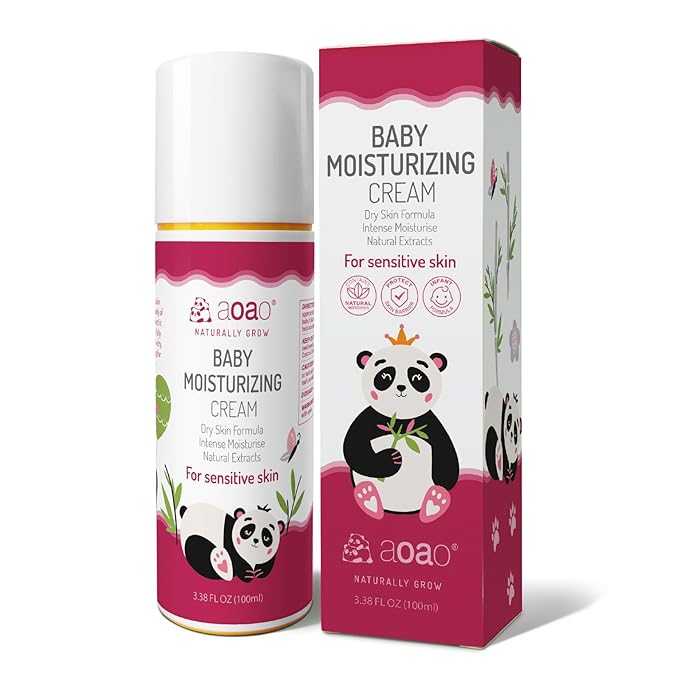 Kids Face Cream, Baby Soothing Moisturizing Cream, Nourishing & Hydrating, Gentle Formula with Shea Butter, Chamomile, Lightweight, Hypoallergenic, Baby Face Lotion, Safe for Newborns, 100ml/3.38oz