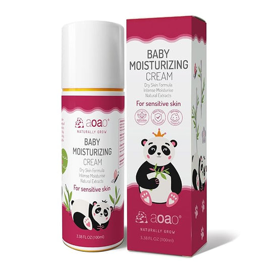 Kids Face Cream, Baby Soothing Moisturizing Cream, Nourishing & Hydrating, Gentle Formula with Shea Butter, Chamomile, Lightweight, Hypoallergenic, Baby Face Lotion, Safe for Newborns, 100ml/3.38oz