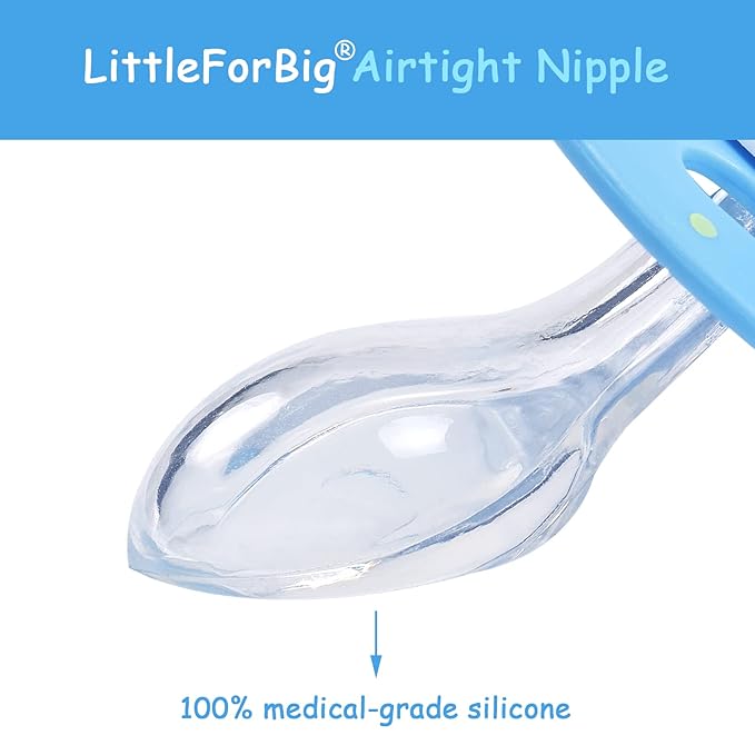 LittleForBig Bigshield Generation-II Adult Sized Pacifier Baby Cuties Pattern Blue Kitty