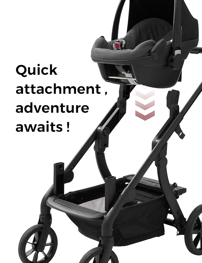 Momcozy Car Seat Adapters Only ChangeGo Baby Stroller | Compatible Models for : Joie GEMM, Cybex, Nuna, Bugaboo Specific Models