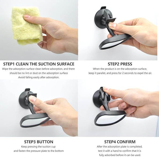 HOTBEST Sanmenxiadongjun Baby Car Mirror Baby Rearview Mirror with Suction Cup & Clip Adjustable Wide View Car Interior Rearview Mirrors for Back Seat Safety Car Seat Mirror for Rear Facing Infant