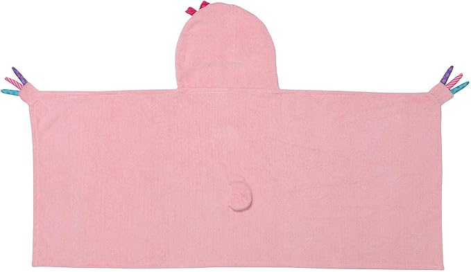 ZOOCCHINI Hooded Bath Towel for Kids 100% Cotton Terry, Plush & Absorbent for Bathtime or Pool, 50" x 22" 2-6 Years, Sadie the Sloth