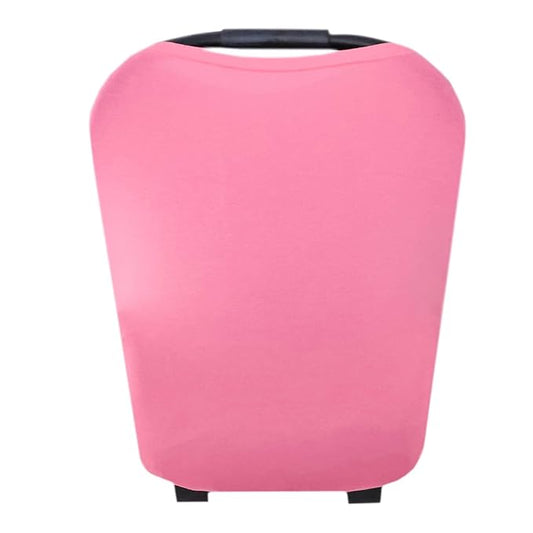 Copper Pearl Multi-Use Cover: Car Seat Covers, Nursing Cover, and Stroller Cover for Sun - Stretchy Fabric, All-Season Use, Stylish Designs, Easy Access for Moms - Flamingo