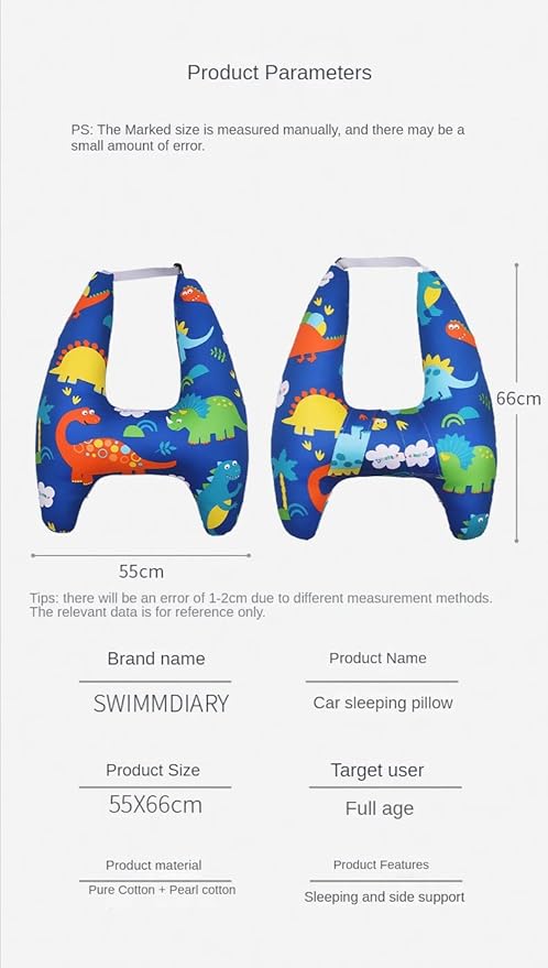 Car Back Seat Belt Pillow for Kids, Extra Soft Support Travel Pillow for Head Neck and Shoulder in Car, Universal Carseat Strap Cushion Pads for Childs Baby People (NO3)
