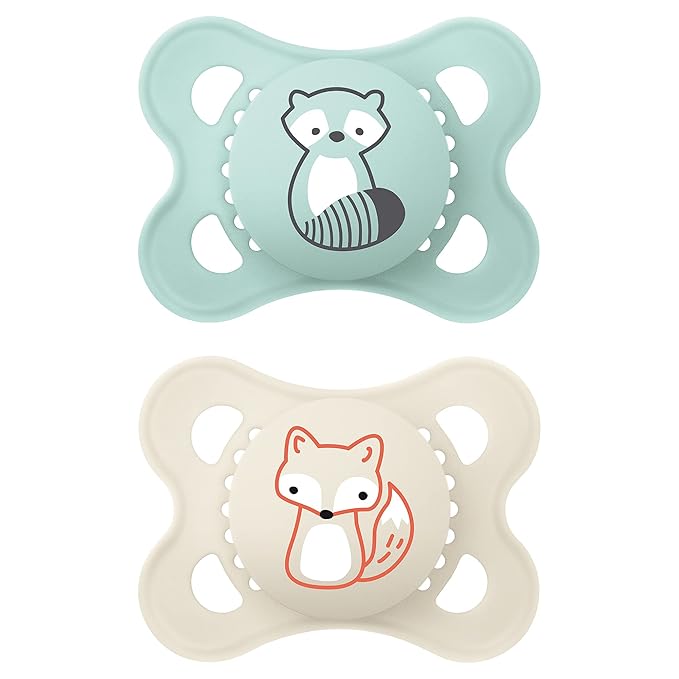 MAM Variety Pack Baby Pacifier 3 Types 0-6 Months Unisex 3 Count & Original Matte Baby Pacifier Boy 0-6 Pack of 2
