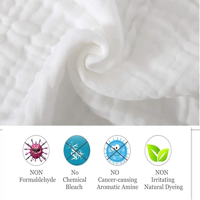 MUKIN Baby Washcloths (15Pack)