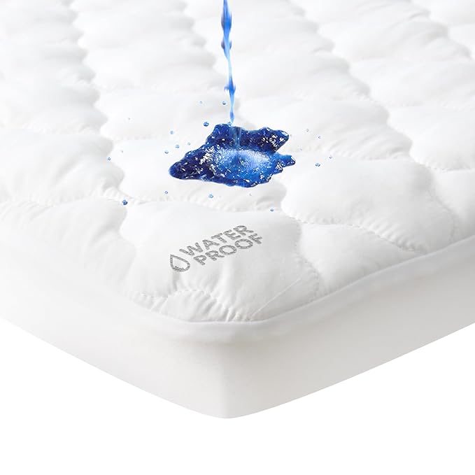 Moonsea Waterproof Pack and Play Sheets Compatible with 4moms Breeze Plus Playard & Breeze GO Playard, Pack and Play Mattress Pad, White, 2 Pack