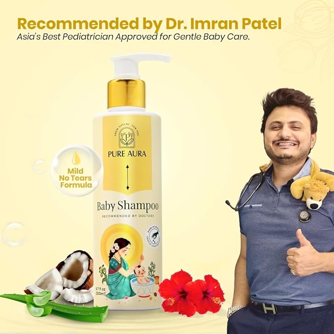 Baby's Bath Time Besties, Ayurvedic Baby Shampoo and Moisturizing Baby Wash, Gentle Nourishing Cleansing Combo for Soft Healthy Skin