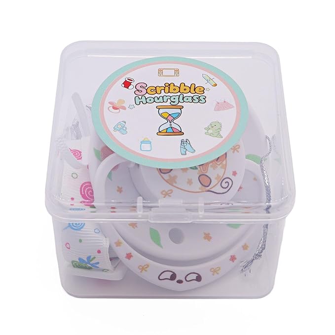 Unique Round Cute Adult Size Pacifier: Big Shield Paci for Anxiety with Paci Clips - Soft Silicone Large Nipple for Sleep